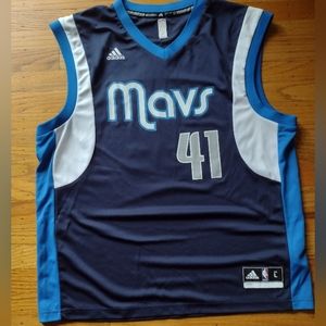 Dirk Nowitzki Dallas Mavericks Adidas Basketball Jersey